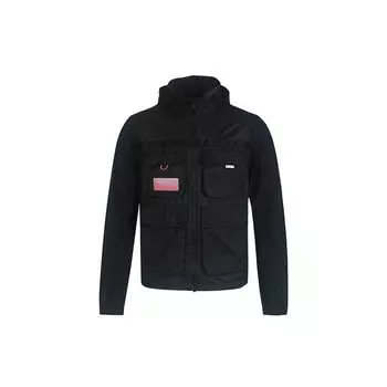 Мужская куртка Jordan 23 Engineered на молнии со складным капюшоном и логотипом, черная CK8936-010 M