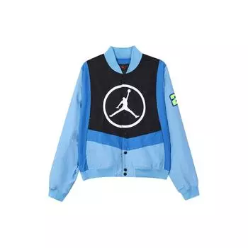 Мужская куртка Jordan Sport DNA Logo Color Block, верхняя одежда университетского цвета, синий CV2774-412 XS
