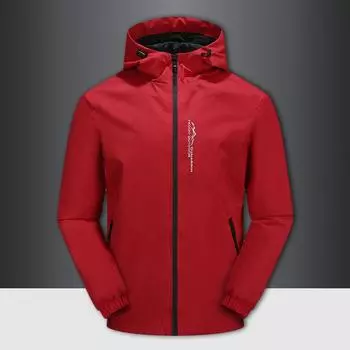 Мужская куртка куртка весна и осень с капюшоном красивая спортивная одежда большой размер модная повседневная куртка M