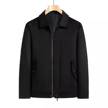 Мужская куртка, легкая деловая повседневная весенняя мужская куртка с лацканами, весенняя куртка среднего возраста, пальто M