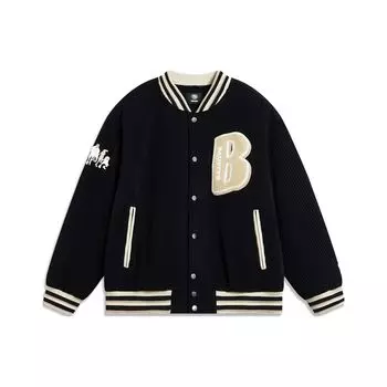 Мужская куртка Li Ning Badfive из хлопка с вышитыми буквами и воротником-молнией AFMT015-4 L