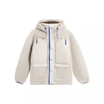 Мужская куртка Li Ning Urban Nomad с капюшоном и скрытой молнией, цвет овсяно-серый AFDSB33-3 XL