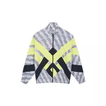 Мужская куртка Li Ning Urban Nomad свободного кроя с длинным рукавом, цвет черный, флуоресцентно-зеленый AFDSB75-1 M