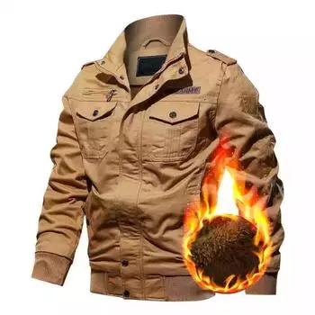 Мужская куртка молодежная облегающая повседневная ветровка плюс бархатная куртка новая мужская верхняя одежда цельный M