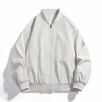 Мужская куртка, мужская бейсбольная форма с воротником-стойкой, мужское свободное пальто в американском летном костюме M чёрный