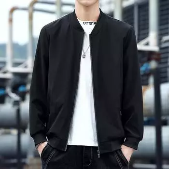 Мужская куртка, мужская бейсбольная майка с воротником-стойкой, мужская бейсбольная майка для молодых мужчин M