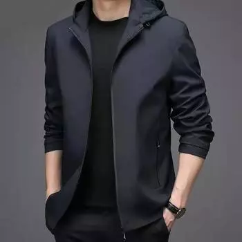 Мужская куртка мужская осень 2024 г. Новая мужская спортивная повседневная куртка мужская с капюшоном 175