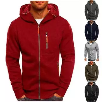 Мужская куртка на молнии, повседневная куртка-кардиган в стиле ретро с длинными рукавами L армия зеленый