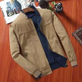 Мужская куртка на весну и осень, бейсбольная одежда на молнии, ветрозащитная куртка с буквенным принтом 4XL