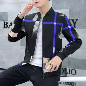 Мужская куртка на весну и осень на молнии, бейсбольная одежда, полосатая куртка больших размеров для активного отдыха, ветрозащитная куртка 5XL