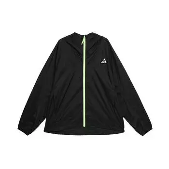 Мужская куртка Nike ACG Cinder Cone с вышитыми буквами, цветными блоками, однорядная, с капюшоном, повседневная, черная DB0979-016 XL