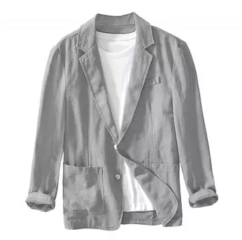 Мужская куртка Офисная повседневная куртка Мужская повседневная куртка больших размеров Тонкая куртка 3XL чёрный