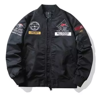 Мужская куртка, осенняя куртка-бомбер ВВС, мужская бейсбольная форма с вышивкой, повседневная куртка M