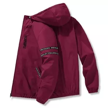 Мужская куртка Осенняя тонкая куртка Мужская спортивная повседневная куртка с воротником-стойкой Молодежная свободная куртка M