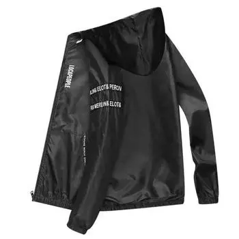 Мужская куртка Осенняя тонкая куртка Мужская спортивная повседневная куртка с воротником-стойкой Молодежная свободная куртка M