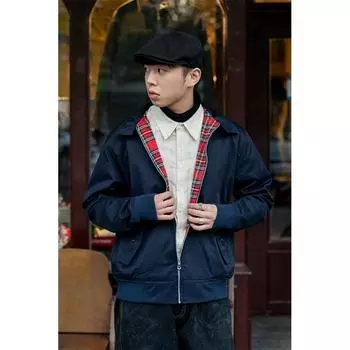 Мужская куртка-панк-байкер на весну и осень в стиле ретро, водонепроницаемая 2XL чёрный