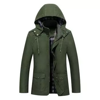 Мужская куртка повседневная мужская одежда весна и осень новая мужская куртка рабочая куртка стираная ветровка модная мужская M