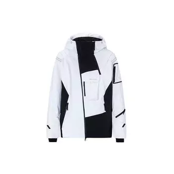 Мужская куртка-пуховик Anta Champion All-Weather Series с цветными блоками, водонепроницаемая, белоснежная 152340617-1 L