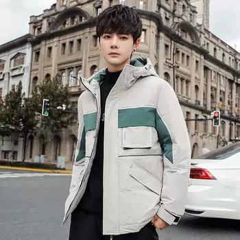 Мужская куртка-пуховик Новая зимняя утолщенная зимняя короткая куртка M