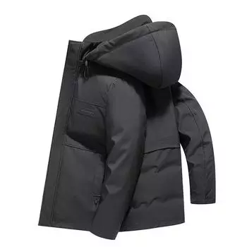 Мужская куртка-пуховик со съемной подкладкой, зимняя новая теплая утолщенная куртка-пуховик M темно-синий