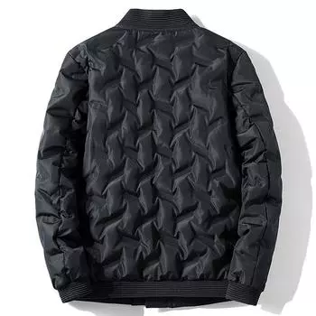 Мужская куртка-пуховик, зимняя теплая куртка с воротником-стойкой, мужская бейсбольная форма, новая белая утиная пуховая повседневная красивая мужская тенденция M