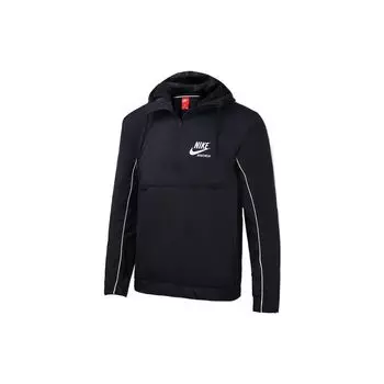 Мужская куртка с длинным рукавом и капюшоном с надписью Nike, черная AT5283-010 M