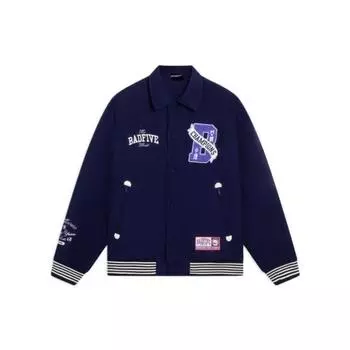 Мужская куртка с длинным рукавом и логотипом серии баскетбола Li Ning Badfive, синяя AJMS109-1 XL