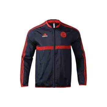 Мужская куртка с длинным рукавом на молнии с принтом логотипа Adidas, черная GR0696 XL