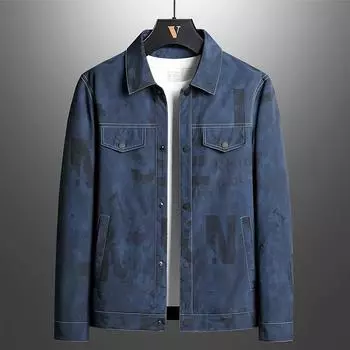 Мужская куртка с длинными рукавами, большой размер, топ, весна и осень, новое пальто, молодежная повседневная модная куртка в корейском стиле, мужская одежда M