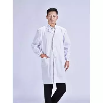 Мужская куртка с длинными рукавами для врача, лабораторная спецодежда, униформа медсестры, куртка 3XL белый