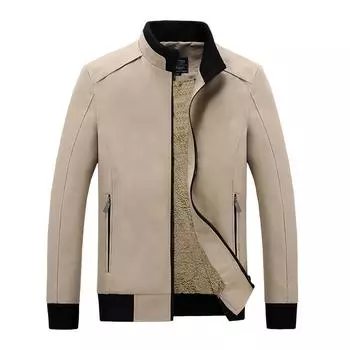 Мужская куртка с джинсовым верхом, модная куртка из хлопкового флиса M хаки