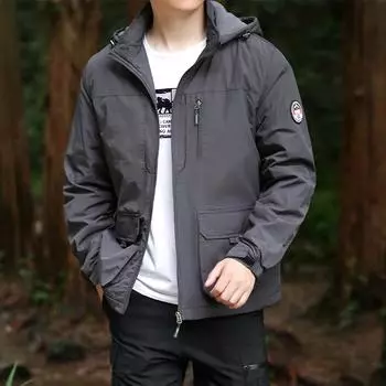 Мужская куртка с хлопковой подкладкой больших размеров, пальто на осень и зиму для отдыха, уличная куртка для молодых и средних лет, бархатное теплое пальто 6XL чёрный