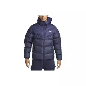 Мужская куртка с капюшоном и длинным рукавом Nike Storm-Fit Windrunner Primaloft® Solid Logo, темно-синяя, FB8185-410 XXL