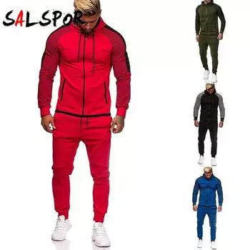 Мужская куртка с капюшоном и длинными рукавами и принтом в полоску, брюки на шнуровке, повседневный спортивный костюм