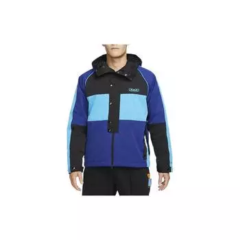 Мужская куртка с капюшоном и надписью Nike Spliced Logo, синяя DQ6137-455 S