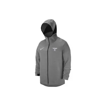 Мужская куртка с капюшоном и принтом логотипа Nike НБА Chicago Bulls, серая 940867-032 M