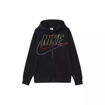 Мужская куртка с капюшоном и вышитым логотипом Nike, черная DX0536-010 XS