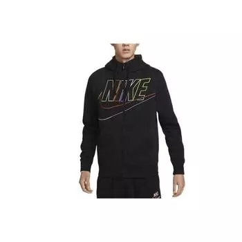 Мужская куртка с капюшоном и вышитым логотипом Nike, черная DX0536-010 S