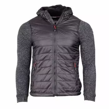 Мужская куртка с капюшоном из биматериала с длинными рукавами и карманом на молнии nebsy BLAGGIO