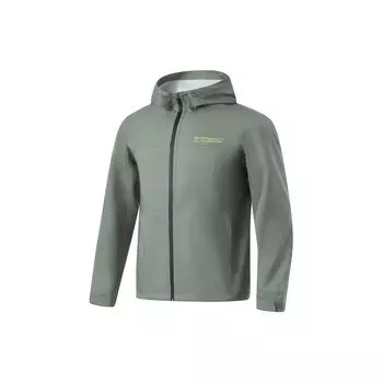 Мужская куртка с капюшоном Li-Ning Fitness Series с буквенным принтом Luo-Yan-зеленая AFDU093-2 3XL