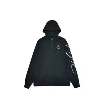 Мужская куртка с капюшоном на молнии Air Jordan, черная BV5257-010 XL
