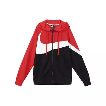Мужская куртка с капюшоном на молнии Nike Big Swoosh, красная AR3085-657 XL