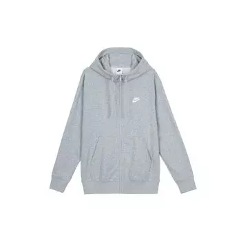 Мужская куртка с капюшоном на молнии с логотипом Nike Basic, верхняя одежда, серая BV2649-063 M