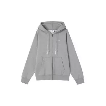 Мужская куртка с капюшоном на молнии с вышитым логотипом Nike, серая DR0404-063 L