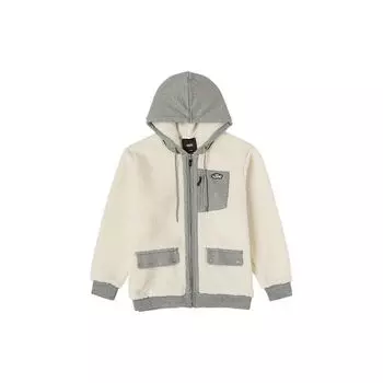 Мужская куртка с капюшоном на молнии в стиле ретро Vans в стиле пэчворк Off-White VN000FBX3KS M