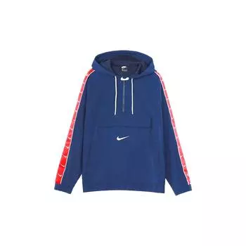 Мужская куртка с капюшоном Nike Big Swoosh на молнии, верхняя одежда, синий, красный CV9168-451 L