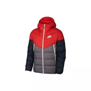 Мужская куртка с капюшоном Nike Nsw Windrunner Down Fill, верхняя одежда, красный, синий, серый 928834-634 M