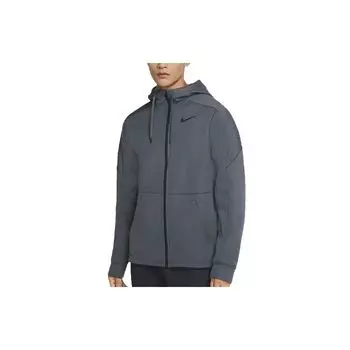Мужская куртка с капюшоном Nike Therm Logo Training, верхняя одежда железно-серого цвета CU7359-068 S