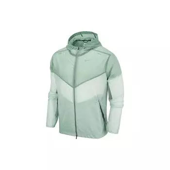 Мужская куртка с капюшоном Nike Windrunner Logo Color-Block, верхняя одежда, сосново-зеленый, серебристый DB4092-321
