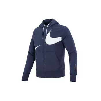 Мужская куртка с капюшоном Oversized с логотипом Nike, верхняя одежда, темно-синяя DD6088-437 XL